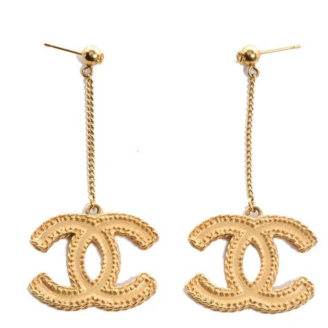 small chanel earrings gold|chanel boutique earrings.